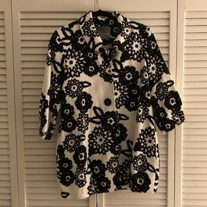 B & W Dress Coat